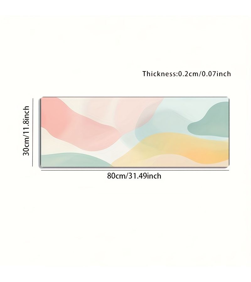 Large Gaming Mouse Pad Pink and Blue Gradual Color Change Oversized 30x60cm Non Slip Rubber Base Washable Surface Desk Pad for Computer Office Gaming - Image 5