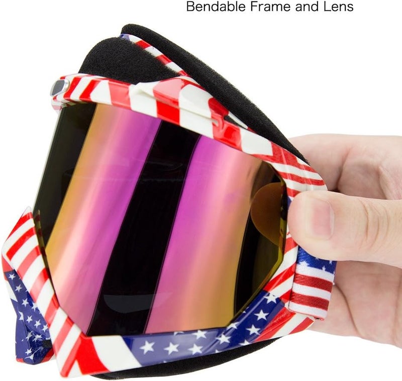JAMIEWIN American Flag Motocross Goggles - Image 5