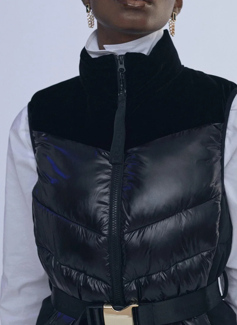 Lola Casademunt Velvet contrast waistcoat