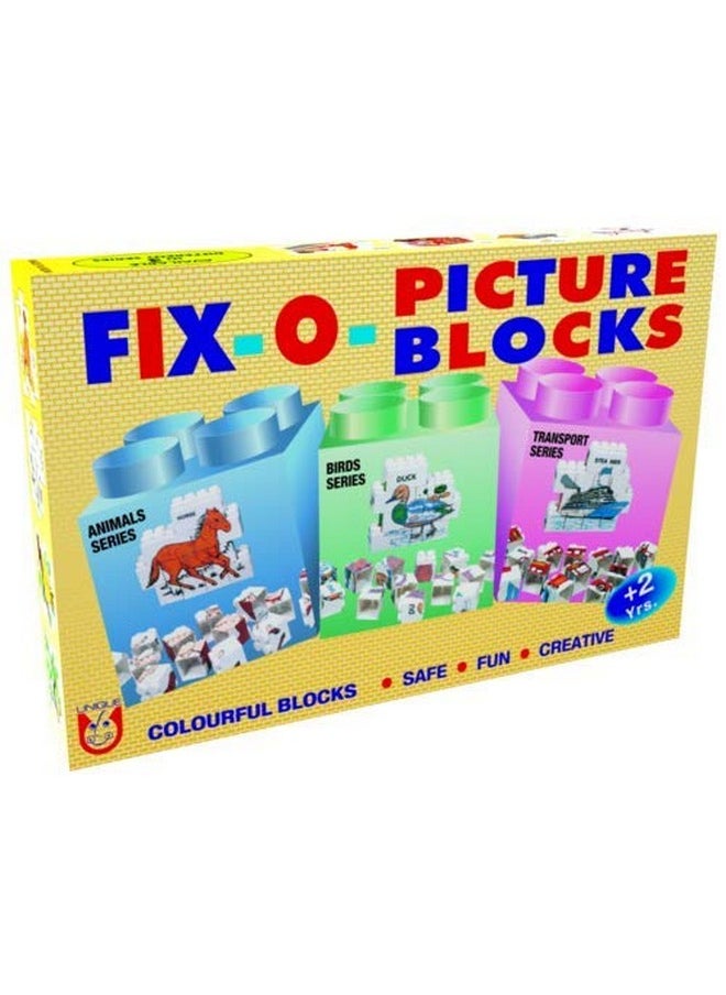 Nabhya - Nabhya Educational Interlocking Blocks Game with Letter Blocks,Number Block and Block Picture Puzzle. - Image 1