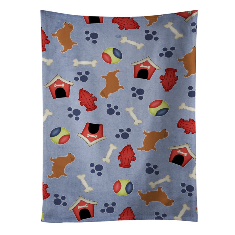 Caroline's Treasures ""Caroline's Treasures BB3909KTWL Norfolk Terrier Dog House Collection Kitchen Towel  25"""" x 15""""  Multicolor"" 
