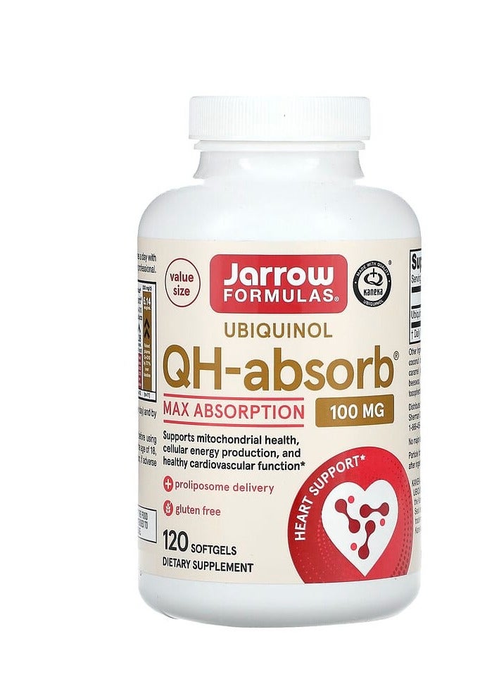 جارو فورملاز يوبيكوينول، امتصاص QH، أقصى امتصاص، 100 ملجم، 120 كبسولة هلامية