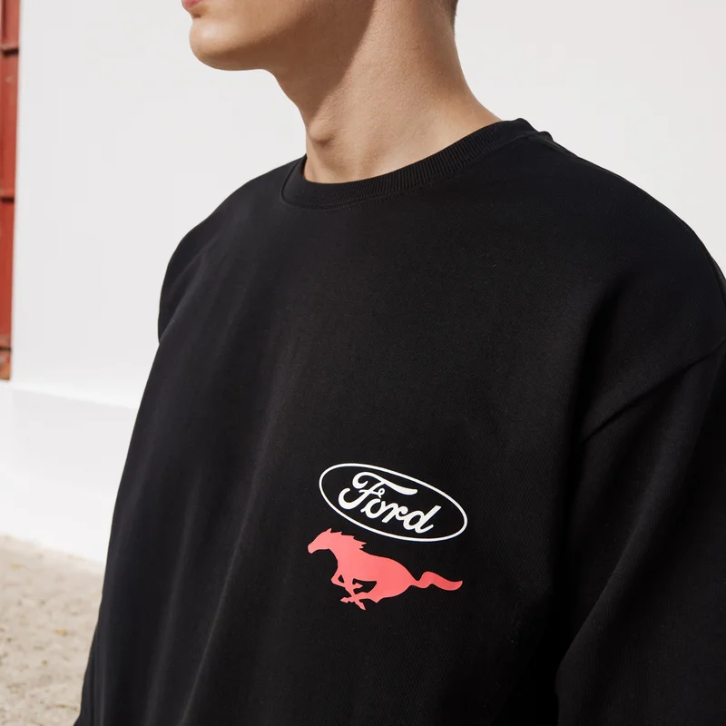 SP Characters  Ford Mustang Print Sweatshirt for Men | Best Price UAE