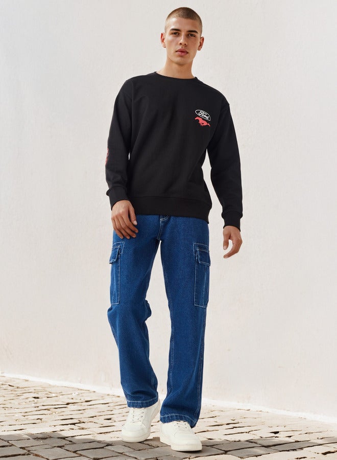 SP Characters Ford Mustang Print Sweatshirt - Image 2