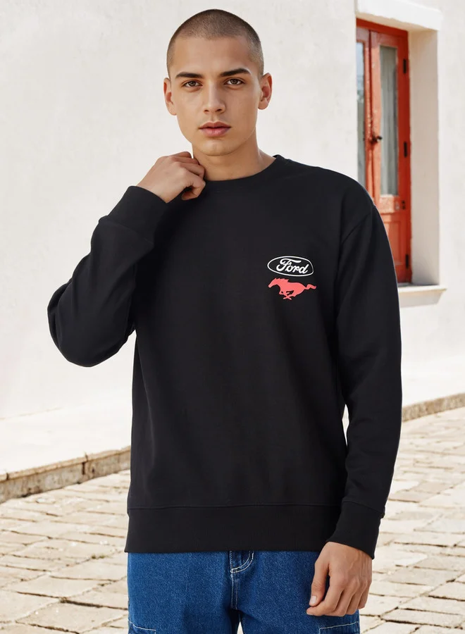 SP Characters  Ford Mustang Print Sweatshirt for Men | Best Price UAE