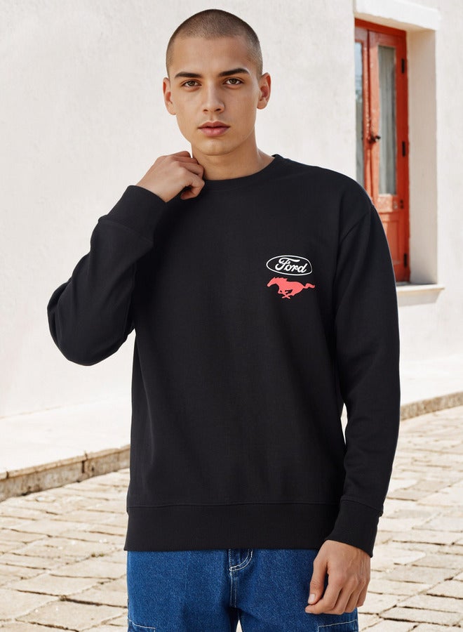 SP Characters Ford Mustang Print Sweatshirt - Image 3