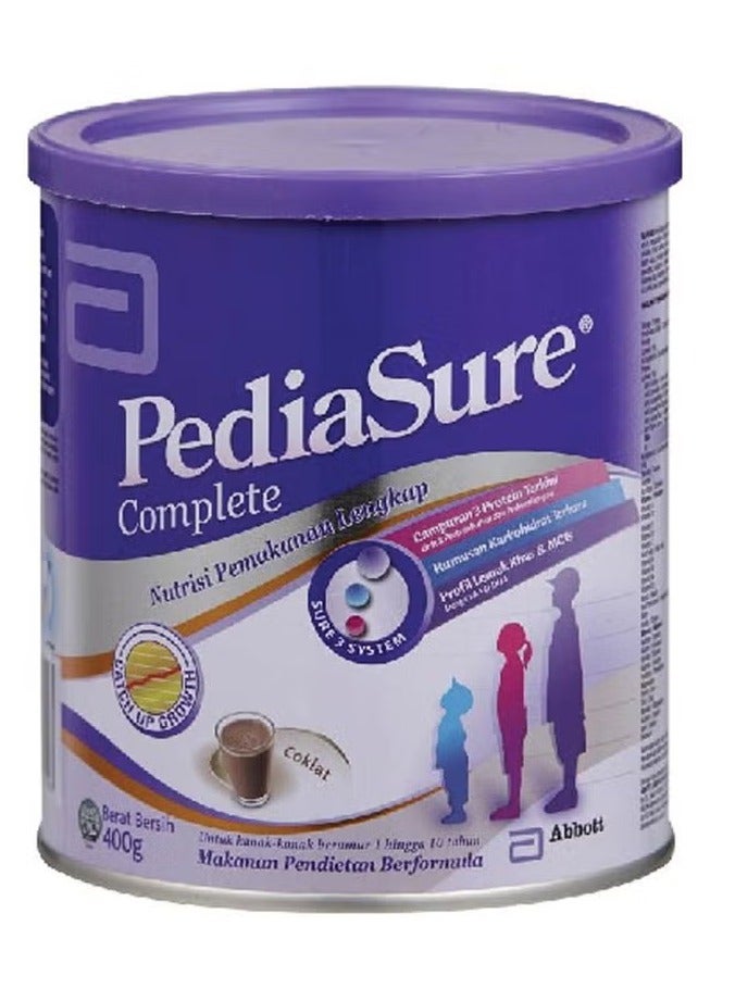 بدياشور تركيبة حليب الأطفال الكاملة لمرحلة النمو من 1 إلى 10 سنوات بنكهة الشوكولاتة 400 جرام