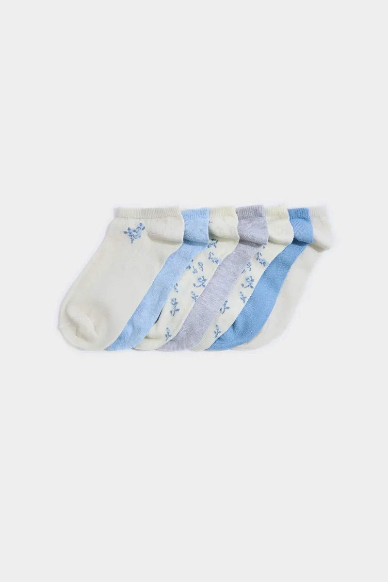 Woman Flower 7 piece Short Socks
