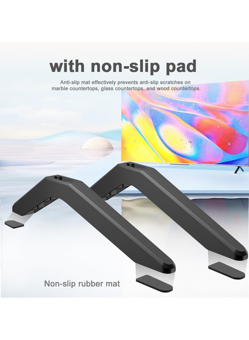 Desktop universal TV Base Black Stand(Only applicable to TVs with mounting holes at the back of the TV)  - Image 3