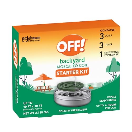 OFF! Backyard Mosquito Repellent Coil, Perfect for Outdoor Patios, Country Fresh Scent, 1 Count - Image 1