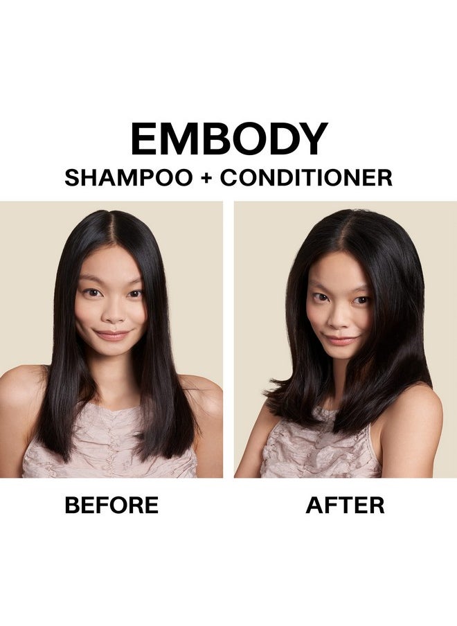 JVN Embody Volumizing Shampoo, Clean, Volume-Boosting Shampoo For All Hair Types, Clarifying, Adds Fullness And Restores Shine, Sulfate-Free, 10 Fluid Ounces  - Image 2