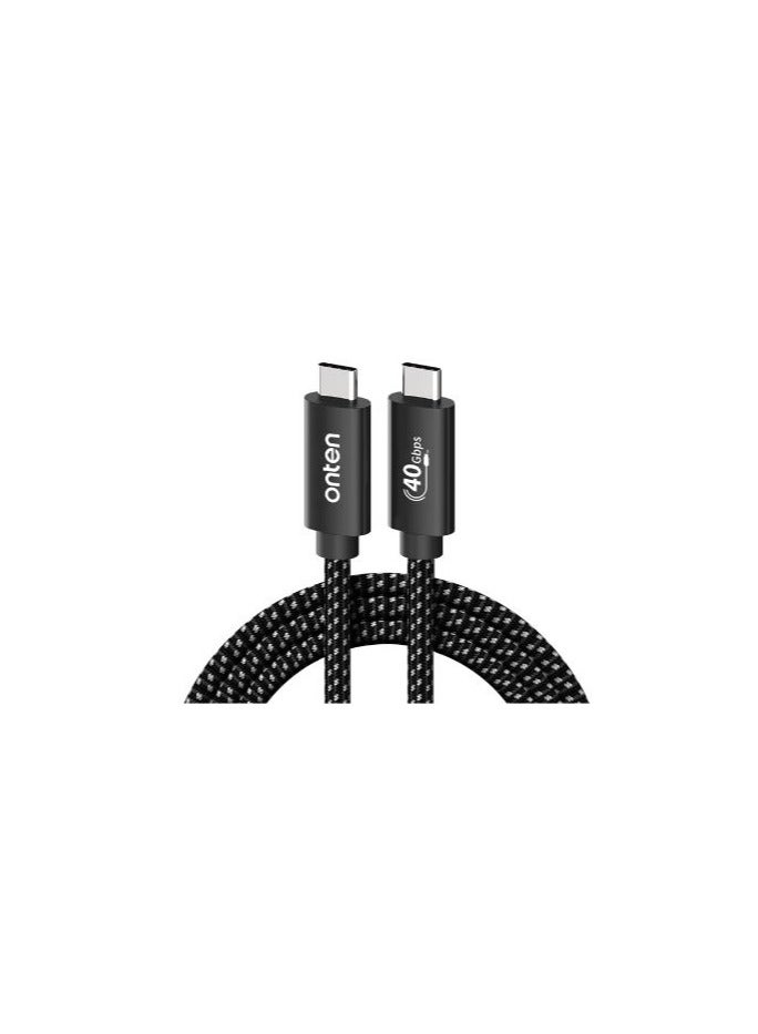 أونتن كابل شحن بيانات USB4 وThunderbolt 4 شحن عالي السرعة 100 وات 5 أمبير 20 فولت 40 جيجابت في الثانية - Image 3