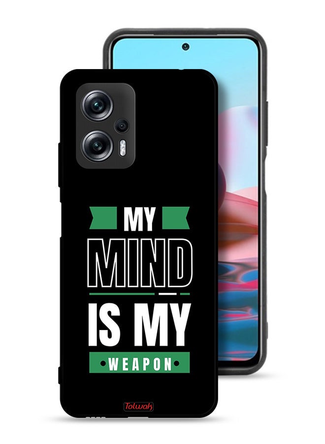 Tolwak Xiaomi Redmi Note 11T Pro 5G Protective Case Cover My Mind Is My - Image 1