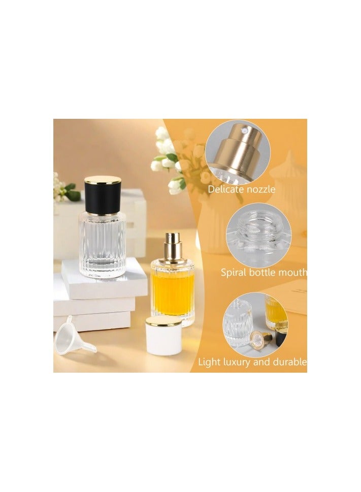 2 Pieces Perfume Atomizers, Glass Travel Spray Bottles, 30ml Refillable Perfume Bottle, Empty Perfume Spray Container with Dropper for Women or Girls - Image 3