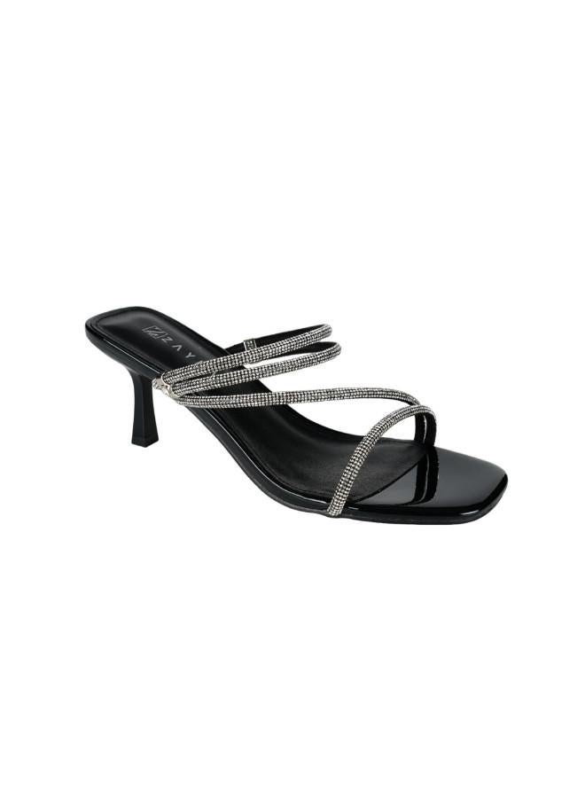 ZAYNA زينى كعب متوسط 22025-13 أسود - Image 3