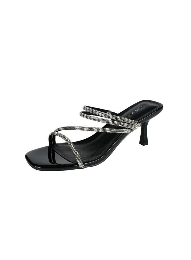 ZAYNA زينى كعب متوسط 22025-13 أسود - Image 2