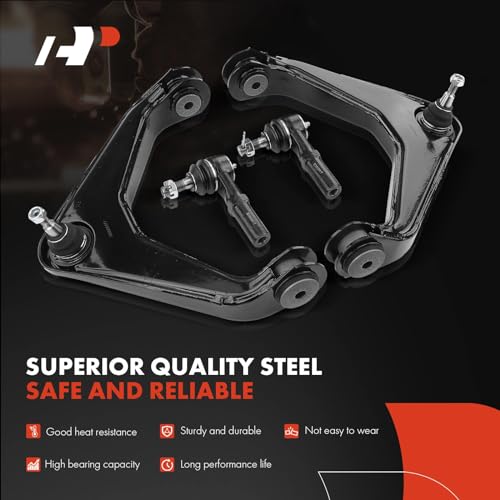 A-Premium Set of 8, Front Upper Control Arm, Sway Bar Link, Lower Ball Joint, Outer Tie Rod End, Compatible with Chevy & GMC & Hummer - 2001-2010 -Silverado Avalanche Suburban Sierra Yukon XL 2500 H2 - Image 3