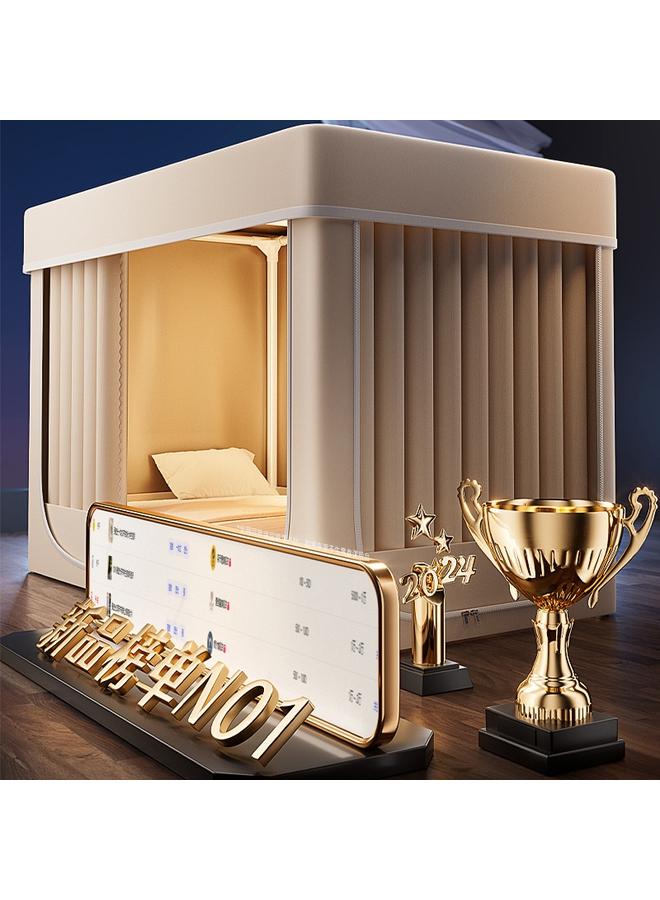 Bluejw Student Dormitory Bed Curtain Mosquito Net Integrated Dormitory Upper Bunk Upper And Lower Bunk Shading 2024 New Fully Enclosed Shading - Image 4