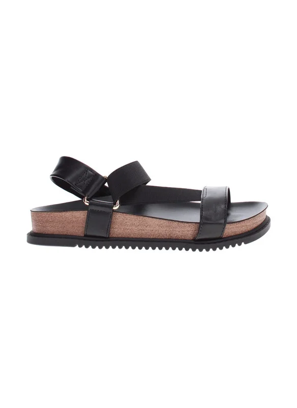 بيرا ريو Beira Rio Ladies Flat Sandals Black | Made In Brazil