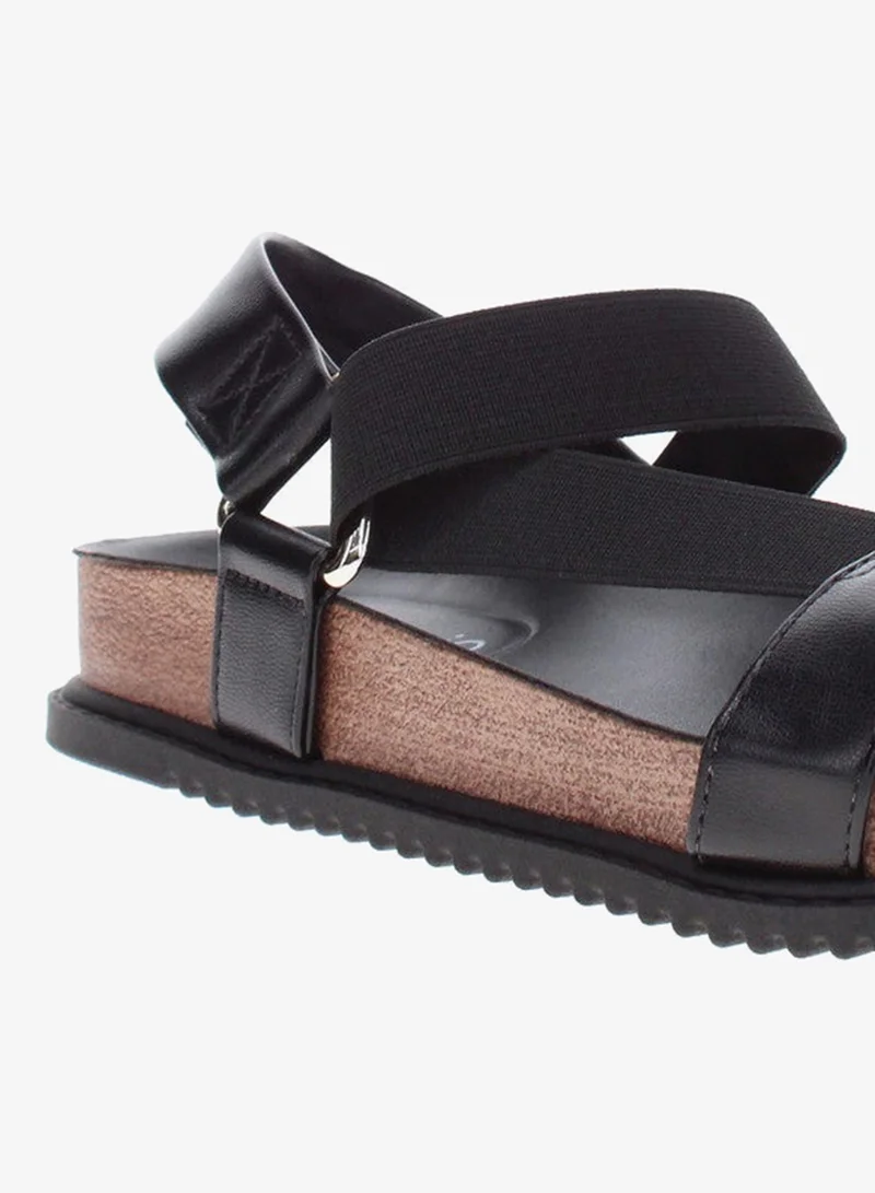 Beira Rio Black Flat Sandals for Women – Stylish Ladies Flat Sandals & Comfortable Flat Slippers for Women | Best Price UAE