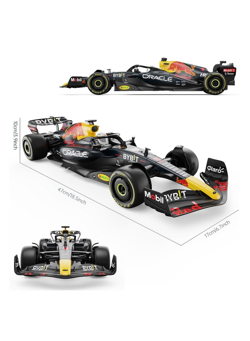 فنفي FUNFY سيارة الفورمولا 1 ريد بول RB18 | مقياس 1:12 | مجموعة سباقات F1 | تحكم عن بعد 2.4GHz | سيارة ABS عالية السرعة للأطفال والكبار - Image 2