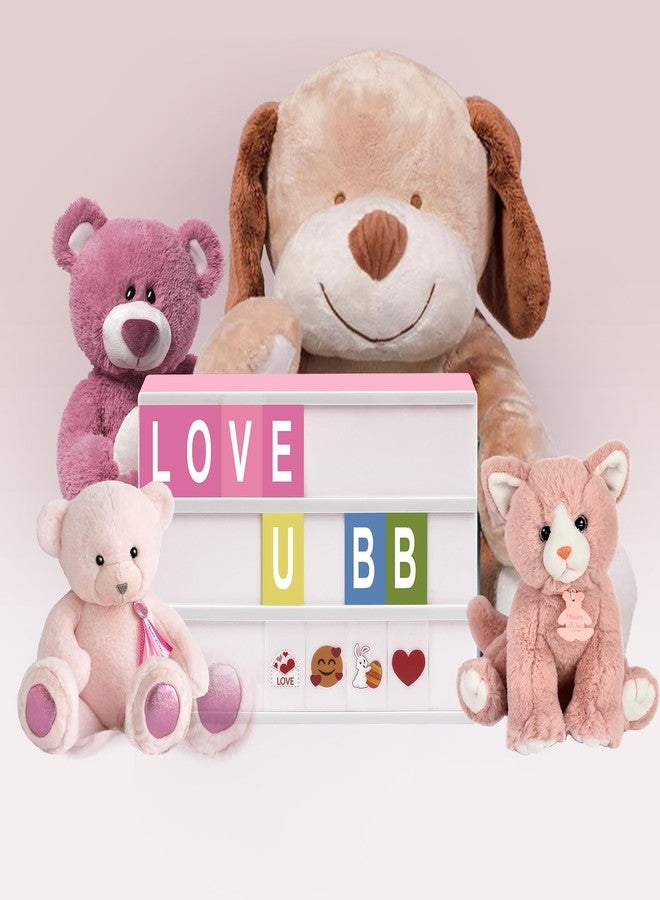 LightStone Cinema Light Box - A4 Size 16 Color Changing Light Up Message Board with 400 Letters Symbols for 8 9 10 Years Old Girl Birthday Gifts, Festival, Chrismas, Wedding, Party etc. (Pink Box) - Image 4