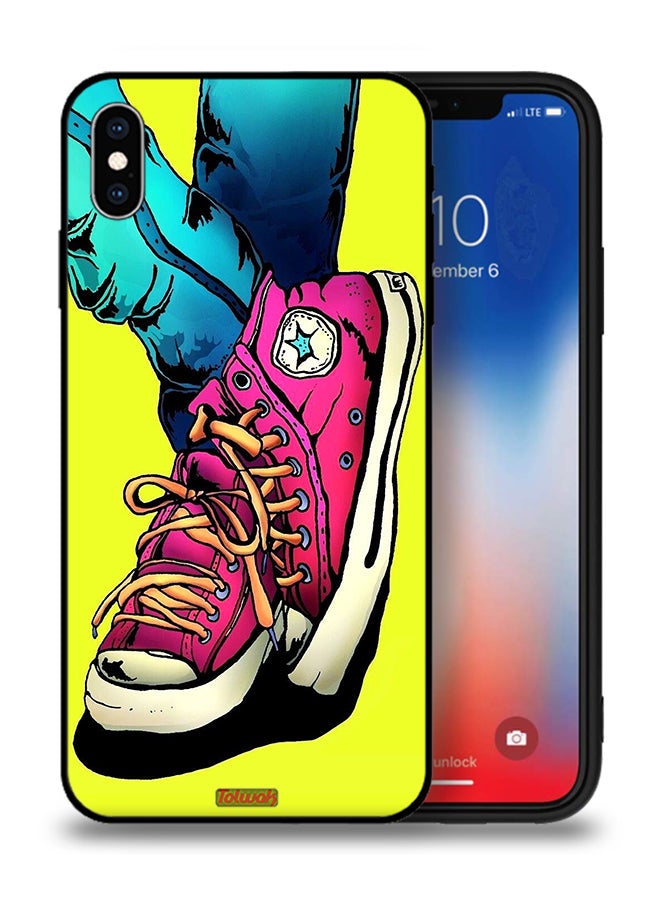 Tolwak Apple iPhone XS Max Protective Case Canva Shoes Art - Image 1