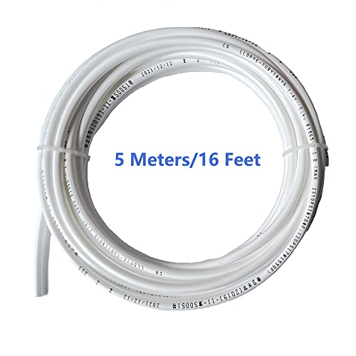 Sehfupoye 1/4" inch Quick Connect Water Purifiers Tube Fittings RO Reverse Osmosis System Aquarium Water purifiers, Auto Water Filler Controller Auto-top-Off System (White, 6PCS) - Image 3