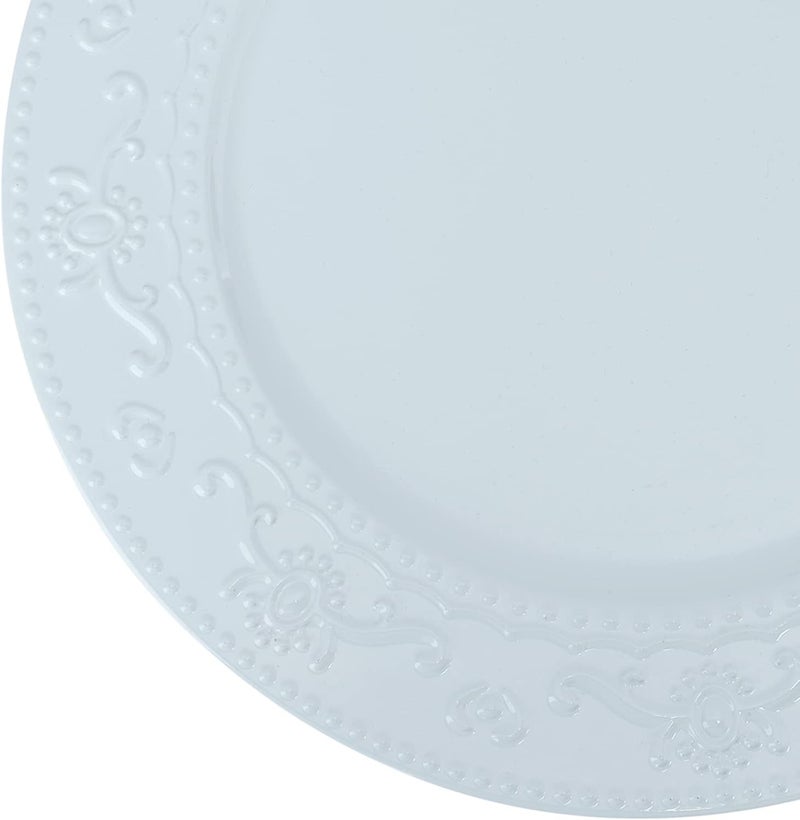 Brightalk 13Inch Charger Plates 6Pcs Dinner Plate Chargers Round Server Ware Compatible with Ceramicchina tableware Blue - Image 2