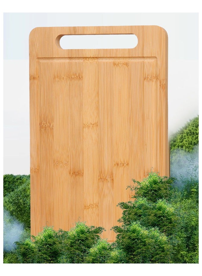 3-PieceBamboo Cutting Board Bamboo Wooden Chopping Board for Kitchen, Meat, Vegetables 20/30.5/34cm Brown - Image 4