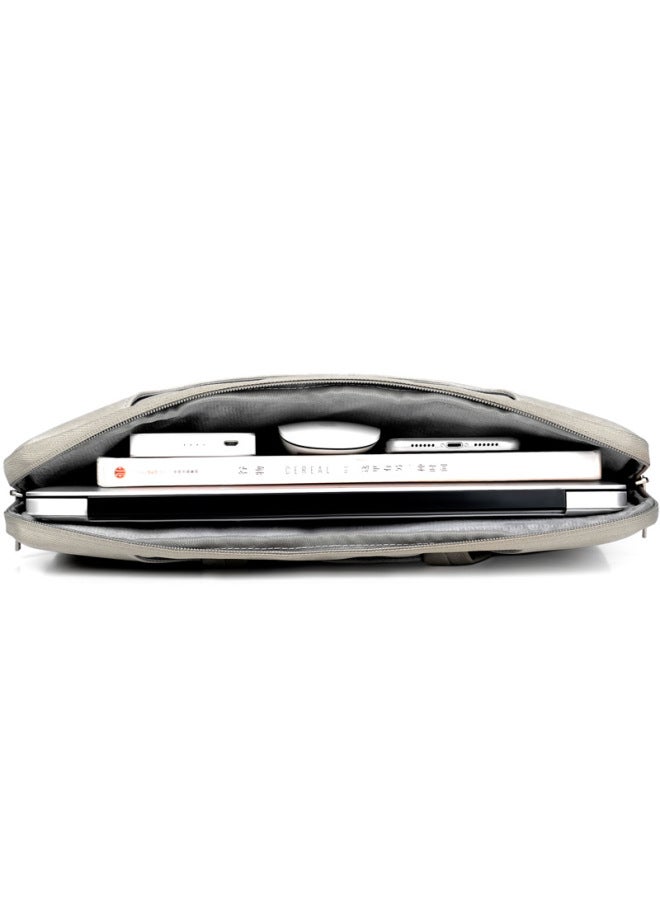 XIN-LONG Leather Shoulder Laptop Bag Large Capacity Portable Laptop Bag 14/15.6 Inch Printed Logo - Image 4