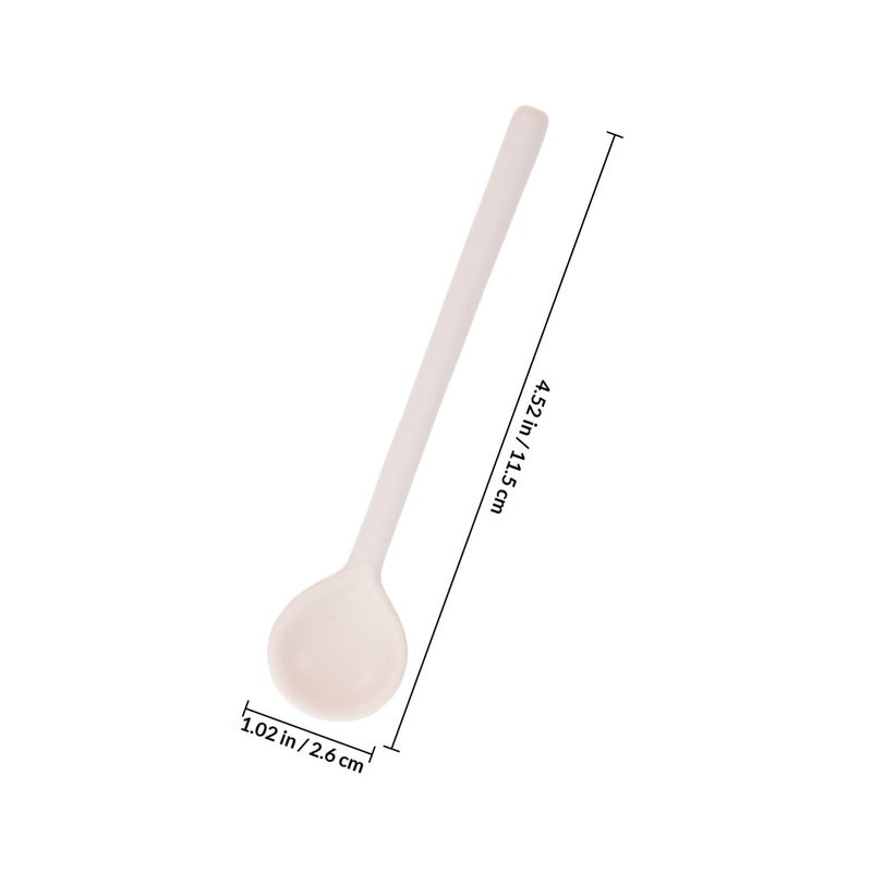 Ceramic Coffee Spoons Long Handle Retro Stirring Spoons for Coffee Dessert Home Set - Image 3