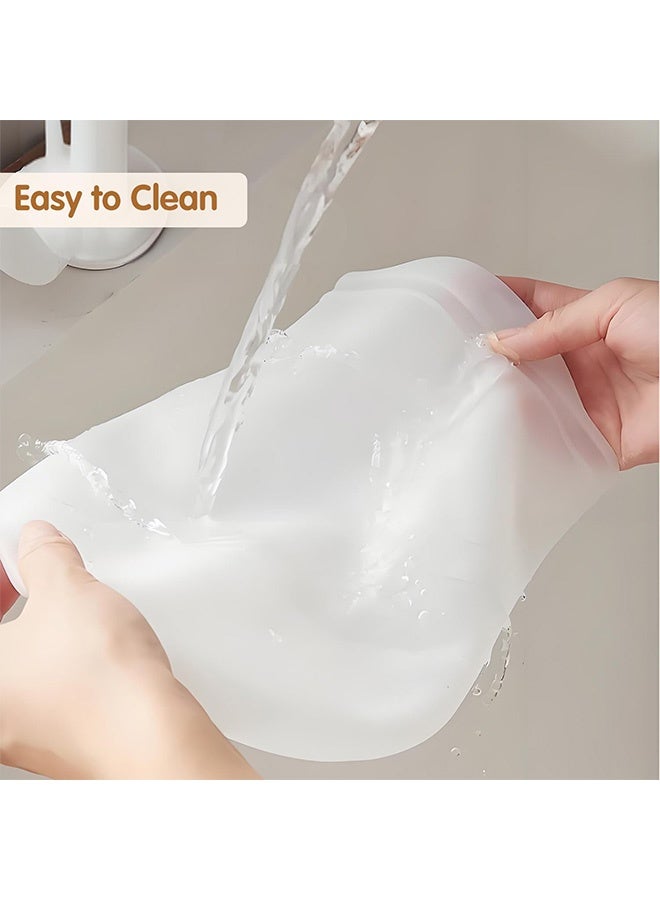 Food Grade Silicone Kneading Bag -Cutting Edge Knife and Rolling Pin, Reusable Kneading Dough Bag Flour Mixing Preservation Bag - Image 5