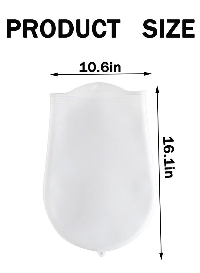 Food Grade Silicone Kneading Bag -Cutting Edge Knife and Rolling Pin, Reusable Kneading Dough Bag Flour Mixing Preservation Bag - Image 2