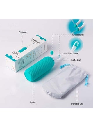 Portable Bidet Sprayer, Travel Bidet with Carry Bag, Essentials for Postpartum Perineal Care,Hemorrhoid Treatment(Green) - view 5