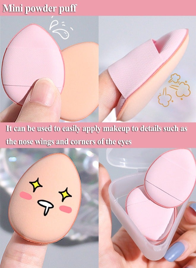 NIBEMINENT Small&Mini Pink Makeup Sponge - 3PCS In Box or 10PCS In bag - Image 3