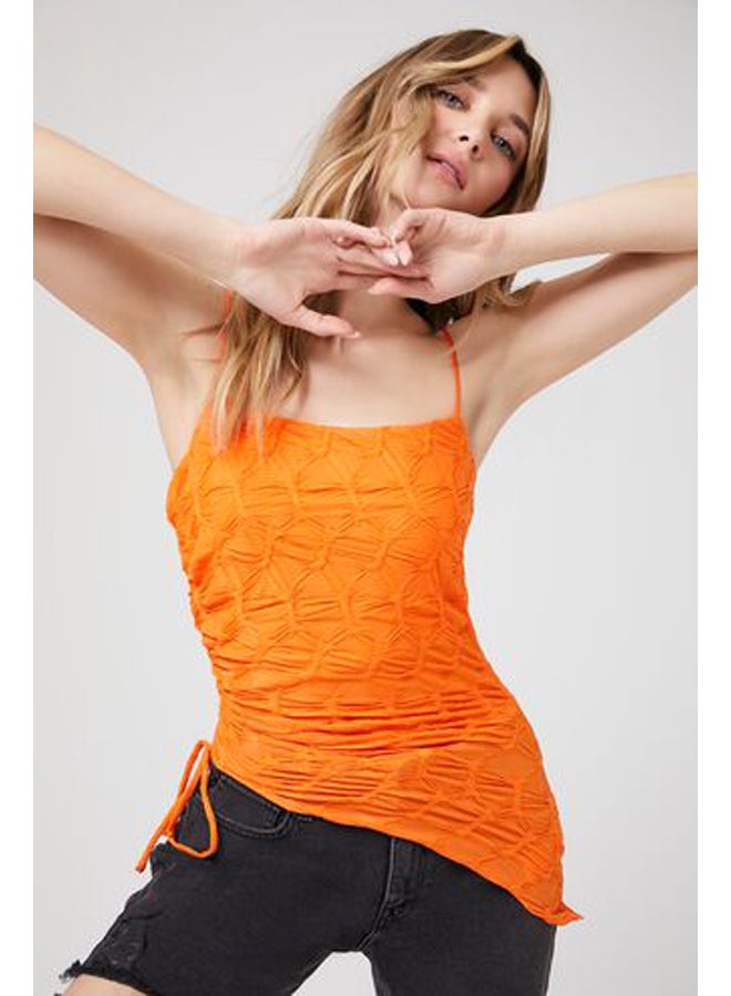 FOREVER 21 Asymmetrical Drawstring Cami - Image 1