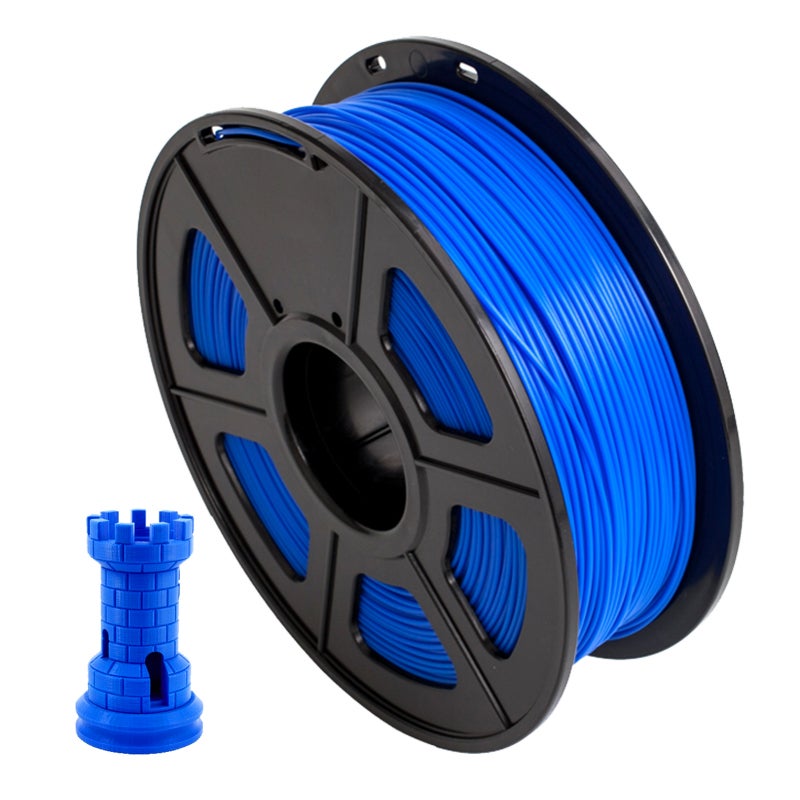 SUNLU PLA+ 3D Printer Filament 1.75mm Dimensional Accuracy +/- 0.02mm 1kg(2.2lbs) Spool, Blue - Image 1