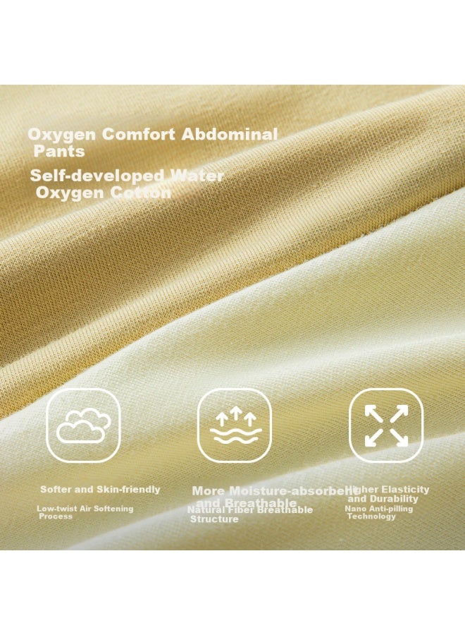 Youngyell Women's Plus Size High Waist Pure Cotton Antibacterial Extended Crotch Slimming Panties 3-pack - Image 3