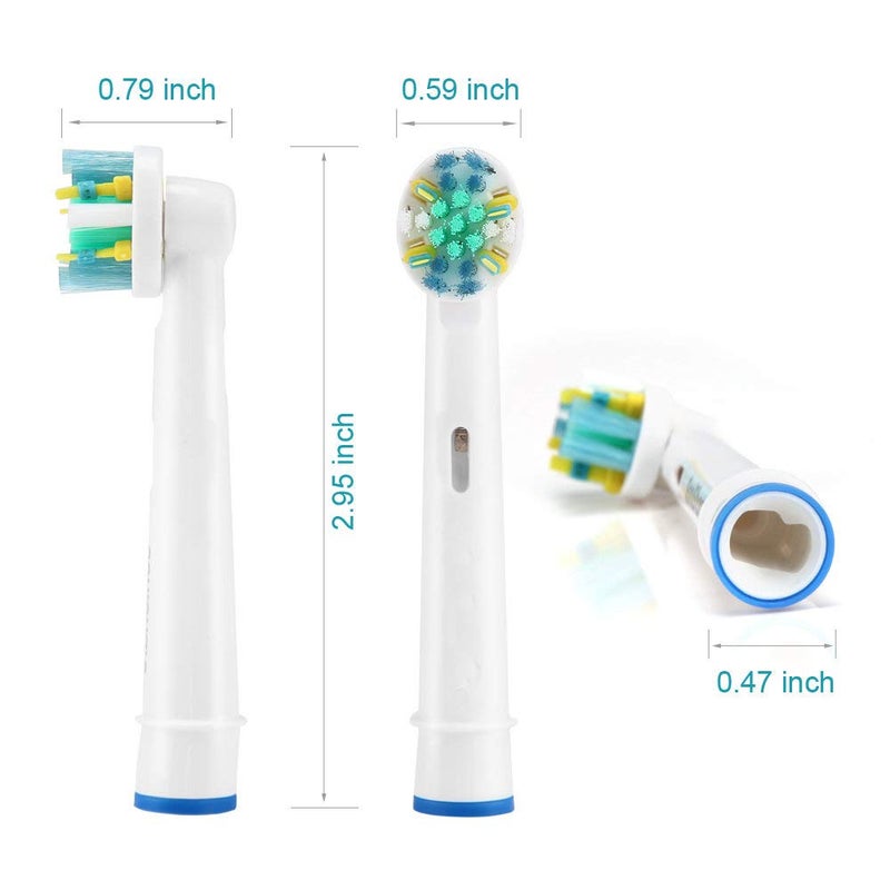 Grop Toothbrush Replacement Heads Refill for Oral Electric Toothbrush Pro 1000 Pro 3000 Pro 5000 Pro 7000 Vitality Floss Action,8 Count with Covers - Image 4