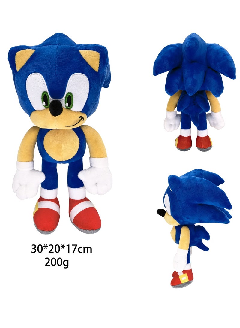 5 Pcs Sonic The Hedgehog Plush Toy Classic Sonic Figure Doll Plush Stuffed Animals Toys Gift for Boys Girls Movie Fans Blue - Image 2