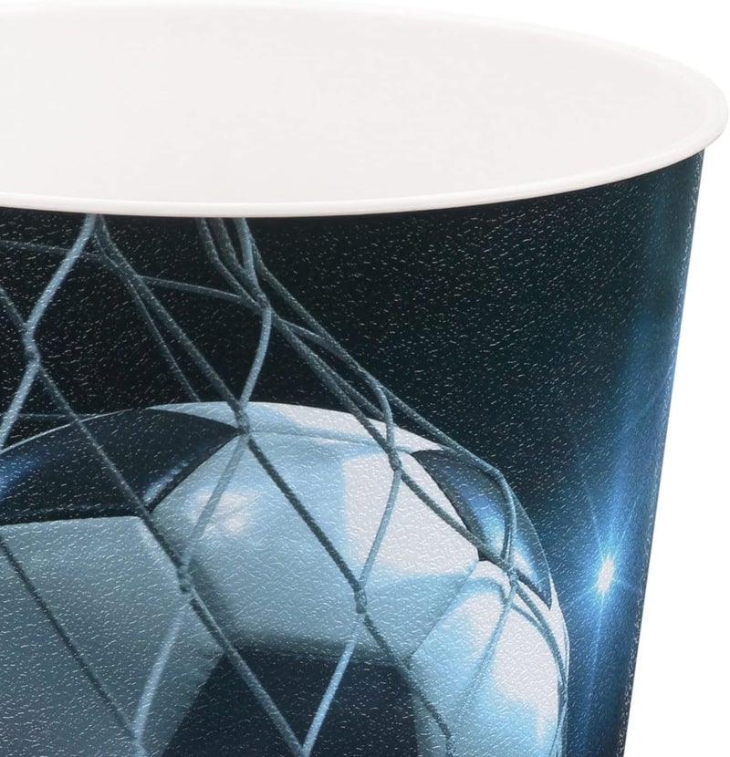 Idena Football Design Polypropylene Waste Paper Basket - 9 Liters - Image 3