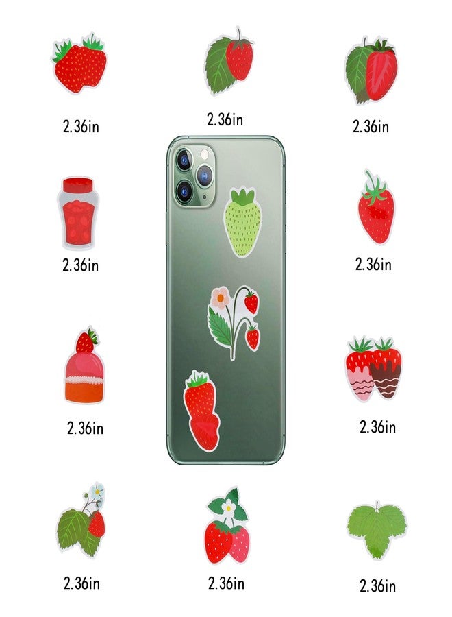 Cleverplay 100 Pack Strawberry Stickers, Strawberry Shortcake Party Favors, Birthday Decorations - Image 4