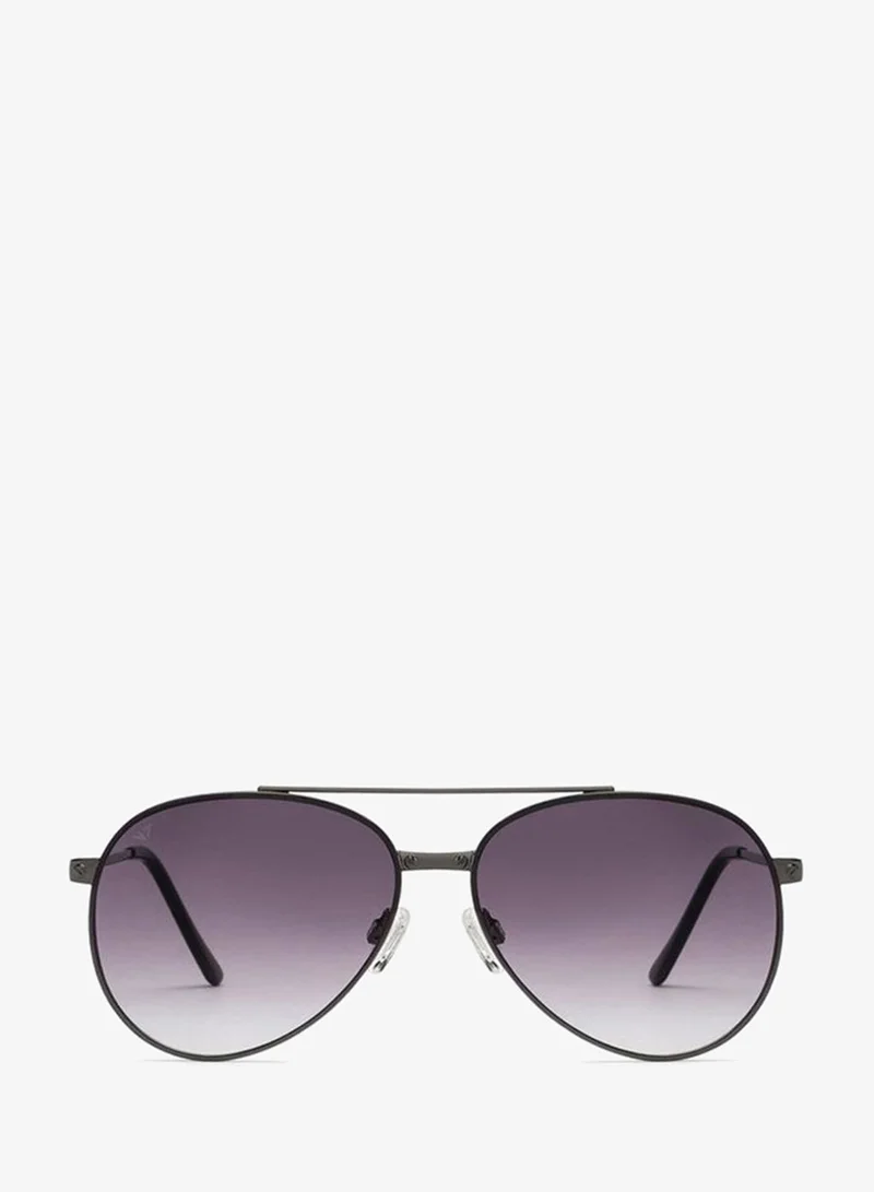 VINCENT CHASE Vincent Chase By Lenskart | Gunmetal Pink Full Rim Pilot | Economic Range | Branded Latest and Stylish Sunglasses | 100% UV Protected | Men &amp; Women | Large | VC S15803