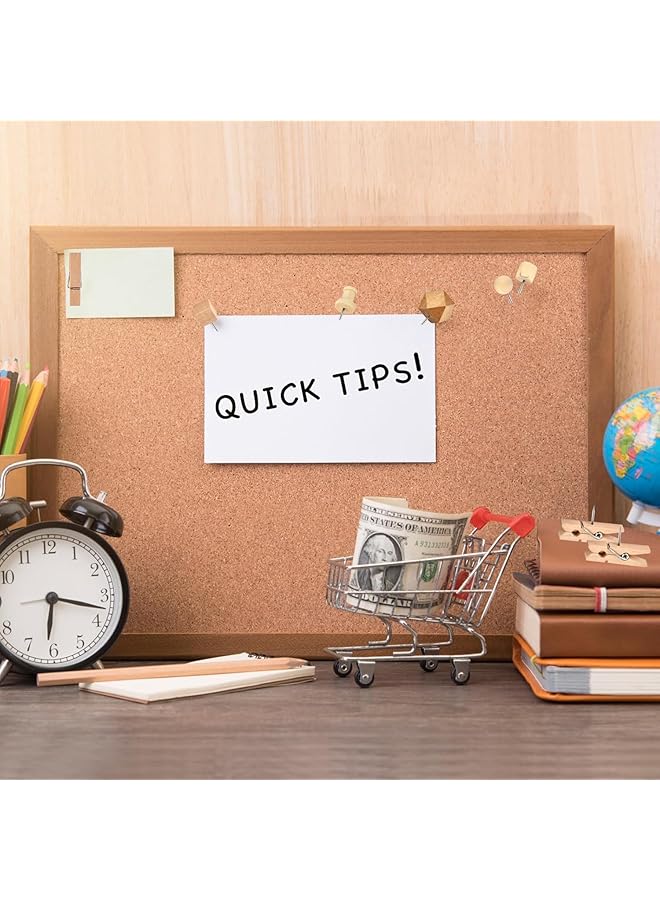 إيروريكس دبابيس خشبية 128 قطعة دبابيس خشبية ودبابيس خشبية ودبابيس إبهام للوحة الفلين دبابيس إبهام مزخرفة للوحات الفلين صور خريطة تقويم ومشاريع حرفية للمكتب المنزلي مع صندوق - Image 3