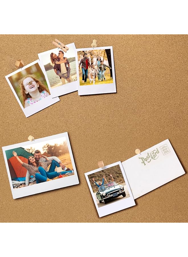 إيروريكس دبابيس خشبية 128 قطعة دبابيس خشبية ودبابيس خشبية ودبابيس إبهام للوحة الفلين دبابيس إبهام مزخرفة للوحات الفلين صور خريطة تقويم ومشاريع حرفية للمكتب المنزلي مع صندوق - Image 4