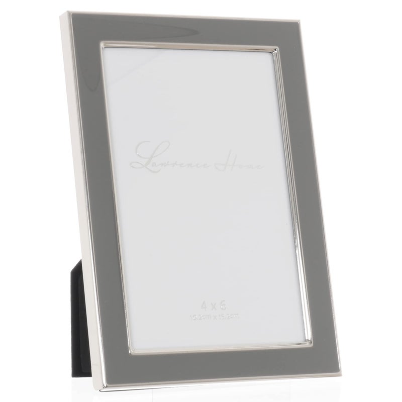 Lawrence Frames Polished Enamel Picture Frame  4x6  Gray - Image 3