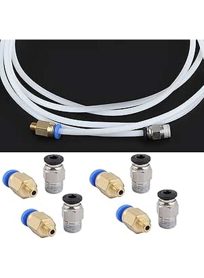 أنبوب PTFE 4 مم PC4 M6 تركيب سريع مواد مقاومة للحرارة طباعة ثلاثية الأبعاد - Image 1
