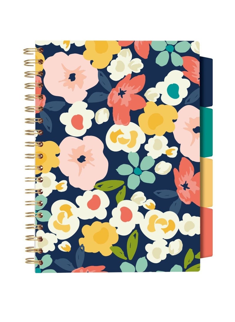 Pukka Pad B5 Size Floral Love Project Notebook With Four Divisions  - Image 1