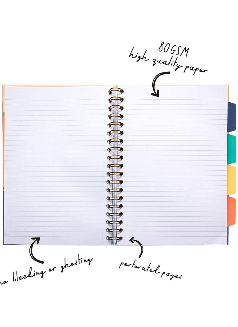 Pukka Pad B5 Size Floral Love Project Notebook With Four Divisions  - Image 2